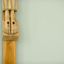Detail of Christ's feet on the crucifix. Photo by Getty Images. 