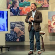 Photo of his announcement courtesy of Mars Hill Church 