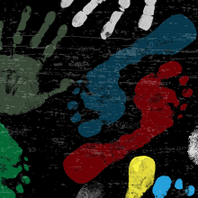 Hand and foot prints. Vector illustration courtesy ducu59us/shutterstock.com