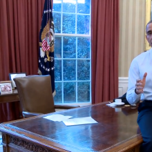 President Obama released a video with details of tonight's speech. Screen captur