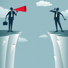 Communication gap. Image courtesy jorgen mcleman/shutterstock.com