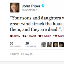 John Piper's Tweet