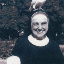 Sister Annunziata in Rome in the 1960s. Photo courtesy of Cathleen Falsani.