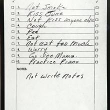 Johnny Cash's to-do list. Image via Open Culture. 