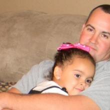 Veronica with her father Dusten Brown. Photo courtesy RNS/Keep Veronica Home web