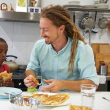 Jarrod McKenna and Zopho, photo by Aaron Bunch, AFR