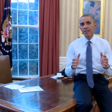 Screen capture via The White House Facebook page.
