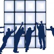 people pushing image via Accent  / Shutterstock