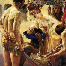 "Salome, Second Version" by the German painter Lovis Corinth (1858-1925)