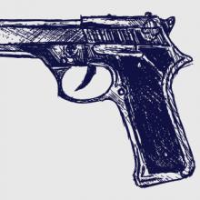 Gun sketch, Aleks Melnik / Shutterstock.com