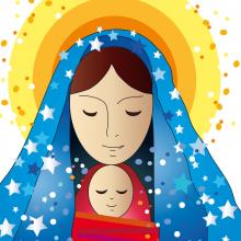 Mary and Jesus. Image courtesy Milena Moiola/shutterstock.com