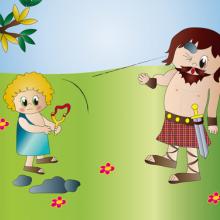 David and Goliath illustration, Milena Moiola / Shutterstock.com