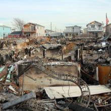 Hurricane Sandy destruction in Breezy Point, N.Y., Leonard Zhukovsky / Shutterst