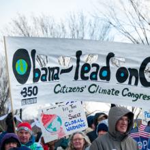 Marchers at the Foward on Climate rally, March 2013. Image courtesy Rena Schild/