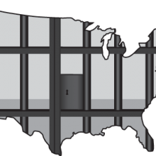 Mass incarceration illustration, Linda Bucklin/ Shutterstock.com