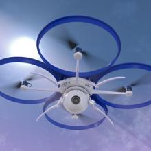 Rendering of a small police drone, Glenn Price / Shutterstock.com