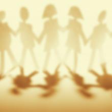 Illustration of community holding hands, STILLFX / Shutterstock.com