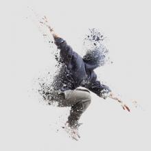 Shattered dancer image, markos86 / Shutterstock.com