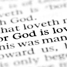 Text from the Bible. Image courtesy Lane V. Erickson/shutterstock.com
