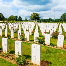 American War Cemetery at Omaha Beach, Normandy.  ilolab / Shutterstock.com