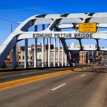 Historic Edmund Pettus Bridge in Selma, Ala., loneroc / Shutterstock.com