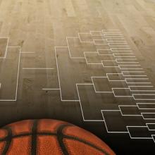 NCAA tournament bracket illustration,  Brocreative / Shutterstock.com