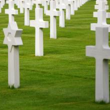 Interfaith grave markers, cofkocof, Shutterstock.com