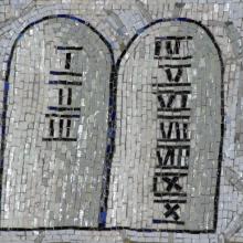 Ten Commandments Mosaic. Image via Zvonimir Atletic / Shutterstock