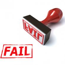 Fail stamp, koya979 / Shutterstock.com