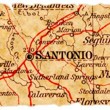 Map of San Antonio. Image courtesy Pontus Edenberg/shutterstock.com.
