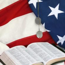 American flag and open Bible. Image by Susan Law Cain /Shutterstock.