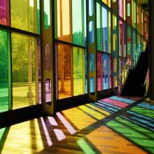 Modern stained glass, Chris Howey/ Shutterstock.com
