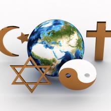 Interfaith religious symbols, Sana Design / Shutterstock.com