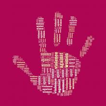  Stop Violence Against Women word cloud, mypokcik / Shutterstock.com