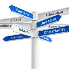 Religious crossroads, Ryan DeBerardinis/Shutterstock.com