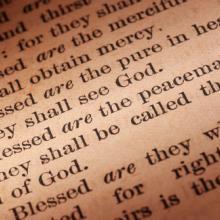 Blessed are the peacemakers Bible passage, Wellford Tiller / Shutterstock.com