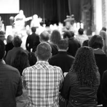 City Church San Francisco Worship Service at Sutter Campus. Photo via Steven Sta