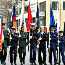 A Veterans Day parade.
