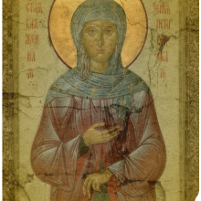 St. Xenia of St. Petersburg. Photo illustration by Cathleen Falsani with image B