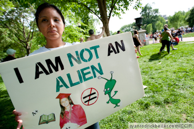 Immigration Protest at White House