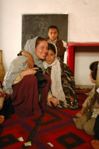 Heather Wilson in Afghanistan.