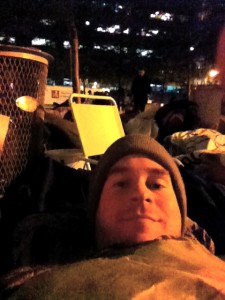 tim at occupy sleeping