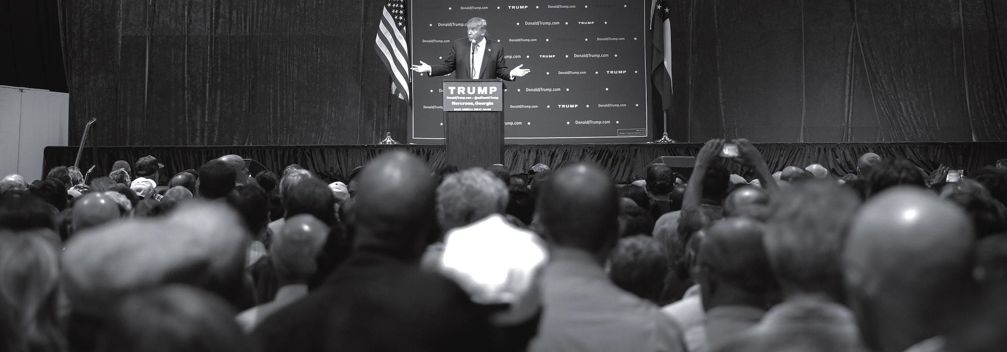 Donald Trump at a campaign rally Oct. 10 in Atlanta.