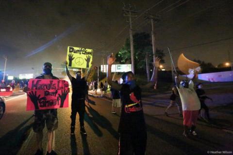Protests Aug.17. Photo courtesy Heather Wilson / PICO Protests Aug.17. Photo courtesy Heather Wilson / PICO