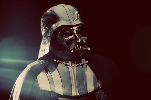 An original Darth Vader costume from the Star Wars films. Photo by Matthew Lloyd/Getty Images Photo by Matthew Lloyd/Getty Images