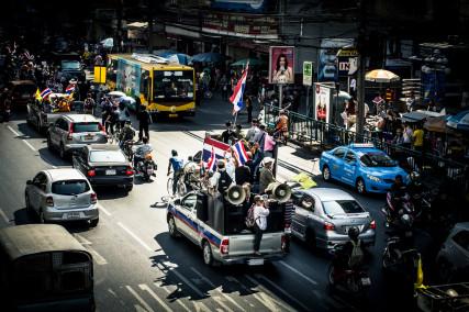 Protesting on the Streets of Bangkok. Photo courtesy Terence Lim via Flickr / RNS