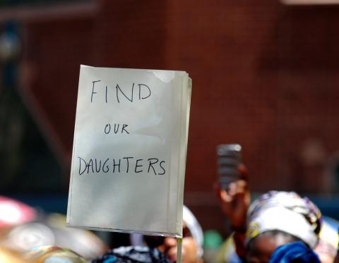 Hudreds gather at Union Square in New York City on May 3 to demand the release of Nigerian schoolgirls, by Michael Fleshman by Michael Fleshman