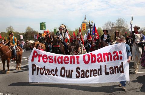 Cowboy Indian Alliance opening ceremony of Reject and Protect against Keystone XL, © Rick Reinhard 2014 © Rick Reinhard 2014