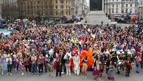 Britain's Got Talent - Flashmob at Trafalgar Square in March. Neil Mockford/FilmMagic Neil Mockford/FilmMagic