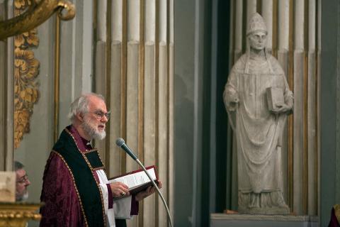 Archbishop of Canterbury Rowan Williams attends the Vespers Prayer Service. Franco Origlia/Getty Images Franco Origlia/Getty Images